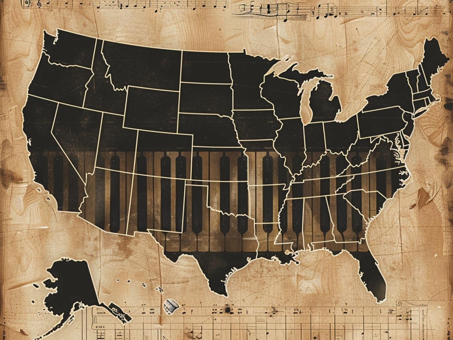 Piano Lessons Popularity Across the United States